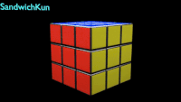 GIF rubix cube, animation, rubik, best animated GIFs deviantart, cube, threesome, free download 