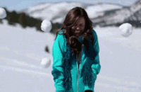Snowball fight GIFs - Get the best gif on GIFER