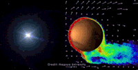 Астрономия Марс гифка - Астрономия Марс Ionosphere GIF