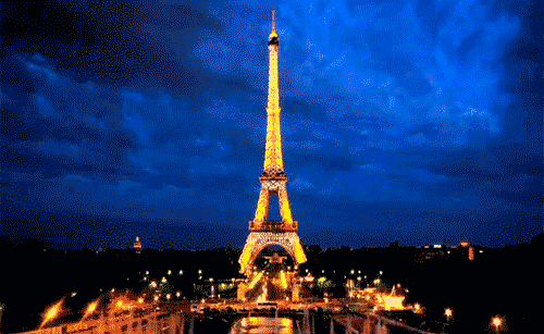 Paris time lapse GIFs 
