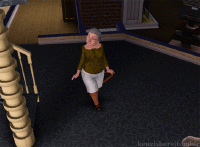 old lady walking gif