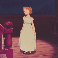 GIF thank you, curtsy, peter pan, best animated GIFs wendy, free download 