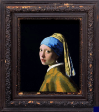 GIF Art Collage Girl with the pearl earring GIF