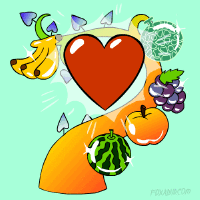Fruits Love GIF - Fruits Love Artists on tumblr GIFs