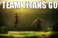 attack on titan titans running gif