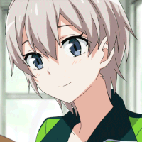 anime guy smile gif