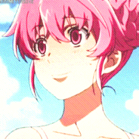 Гифки Юно гасай Mirai nikki Аниме GIF