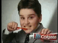 Brushing teeth Colgate гифка - Brushing teeth Colgate Ретро GIF