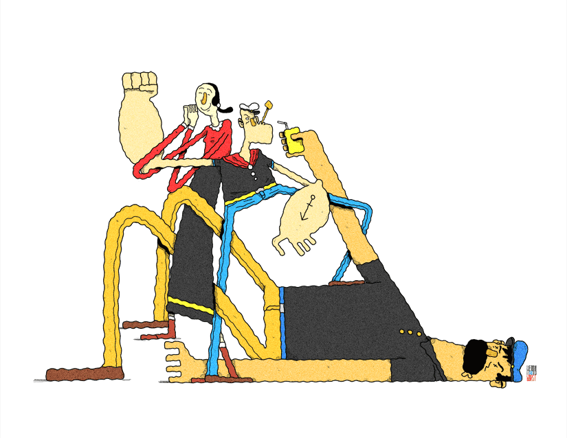 GIF olive oil popeye bluto - animated GIF on GIFER - by Gholbikus