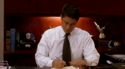 Image result for rob lowe west wing gif