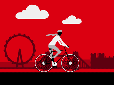 Animation bicycle london GIF on GIFER - by Buriath