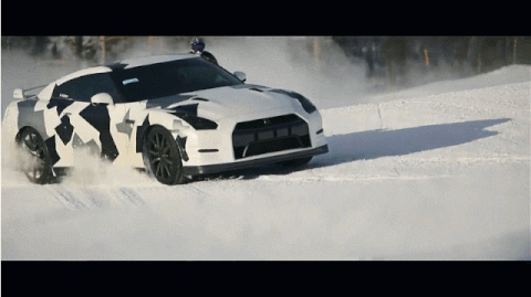 GTR snow drifter.. cool gif!  Car gif, Drifting cars, Drift cars