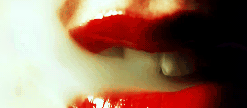 red lips smoke gif