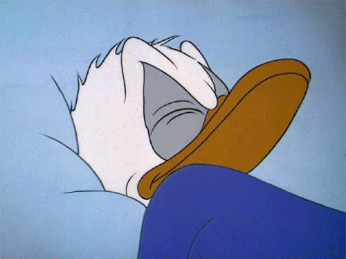 angry, donald duck, sleepy, from Te Download GIF buenas noches, tired, good...